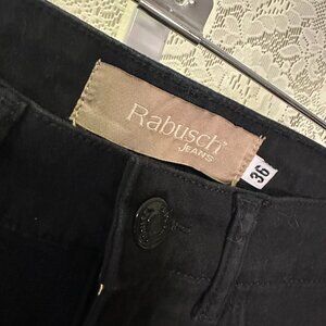 Rabusch Black lightweight Denim size is 38 Eur. Long boot cut